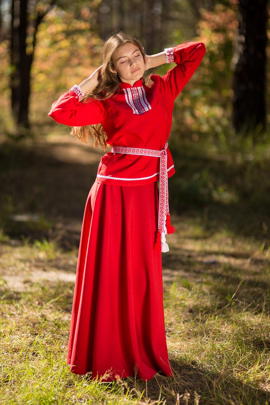 Underwear Women in Slavic costumes in Urumqi