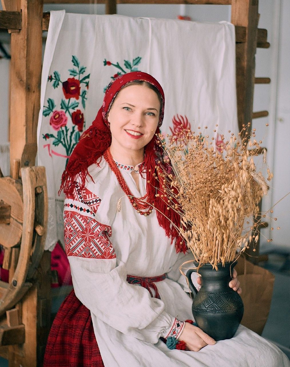 Women in Slavic costumes in Urumqi