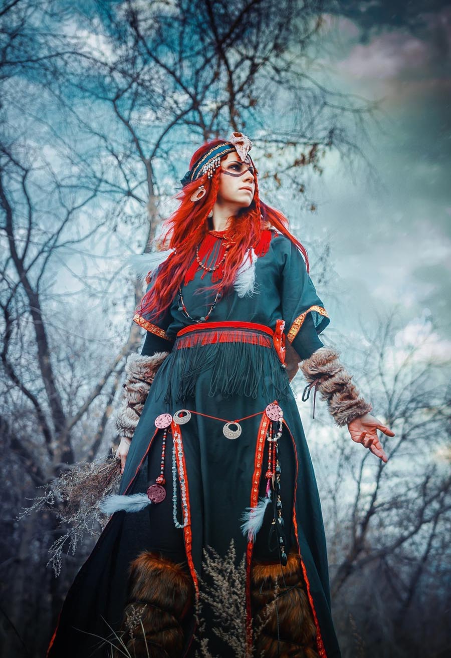 Girls in Slavic costumes underwear in Urumqi