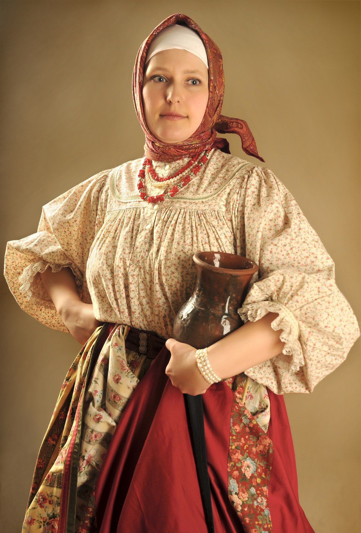 Girls in Slavic costumes in Urumqi