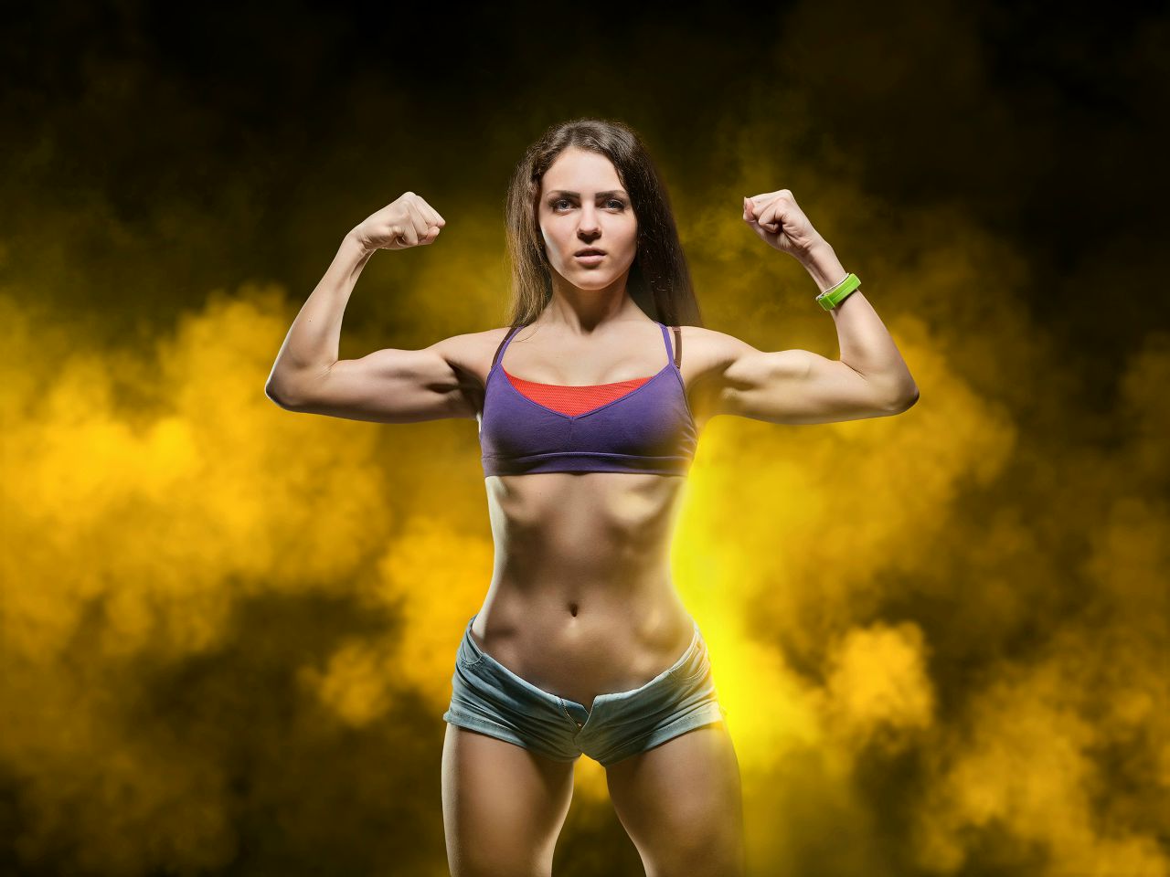 Athletic girls in Urumqi